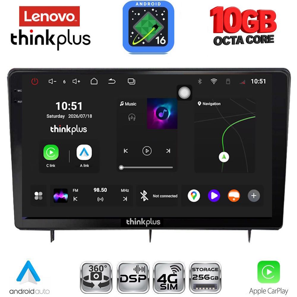 LENOVO LTM 11192_CPA (10inc) MULTIMEDIA TABLET for HONDA CIVIC mod. 2022-2026