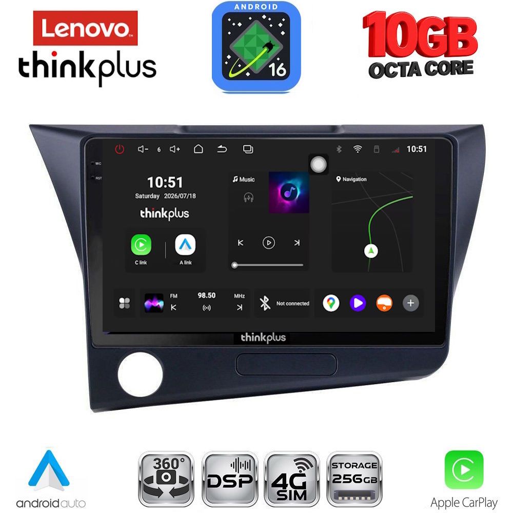 LENOVO LTM 11203_CPA (9inc) MULTIMEDIA TABLET for HONDA CRZ mod. 2010-2016