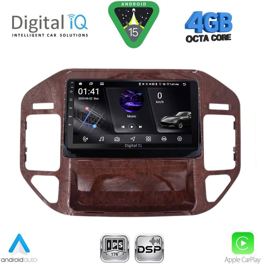 DIGITAL IQ RSG 6444BR_CPA (9inc) MULTIMEDIA TABLET for MITSUBISHI PAJERO mod. 1999-2006