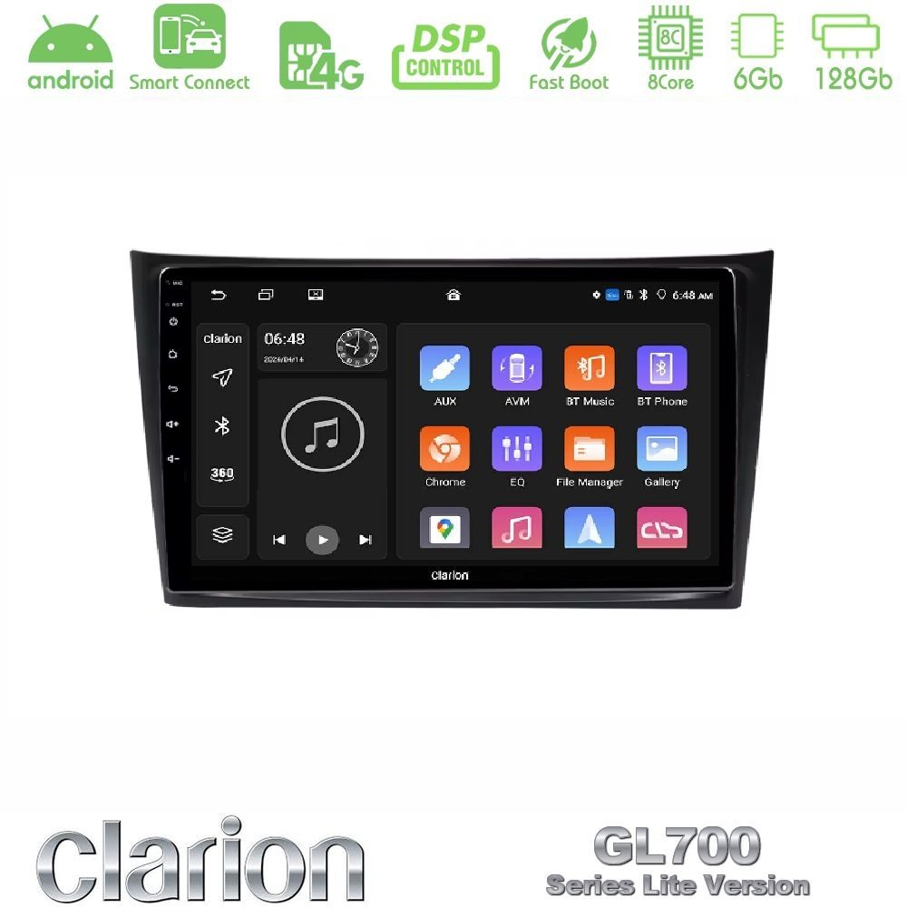 Clarion GL700 Lite Series Volvo XC90 2006-2014 8Core Android ClarionOS 6+128GB Navigation Multimedia Tablet 10" Με Carplay & Android Auto Με Carplay & Android Auto