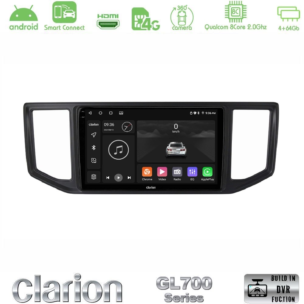 Clarion GL700 QUALCOMM Series Man TGE / VW Crafter 2018 – 2026 8Core Android ClarionOS 4+64GB Navigation Multimedia Tablet 10" Με Carplay & Android Auto Με Carplay & Android Auto