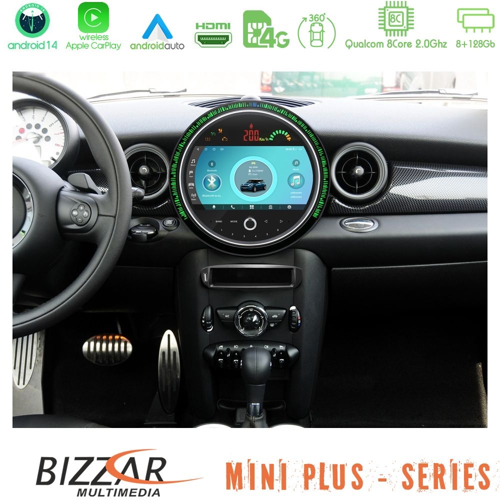 Bizzar OEM Mini Cooper/One R56 2010~2014 8core Android14 8+128GB Navigation Multimedia System 9" (New 2024 Style) Bizzar OEM Mini Cooper/One R56 2010~2014 8core Android14 8+128GB Navigation Multimedia System 9" (New 2024 Style)