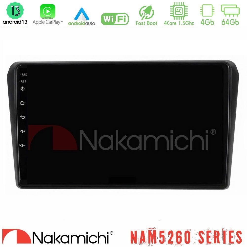 Nakamichi NAM5260 Series 4Core Android13 4+64GB Toyota Avensis T25 02/2003–2008 Navigation Multimedia Tablet 9" Με Carplay & Android Auto