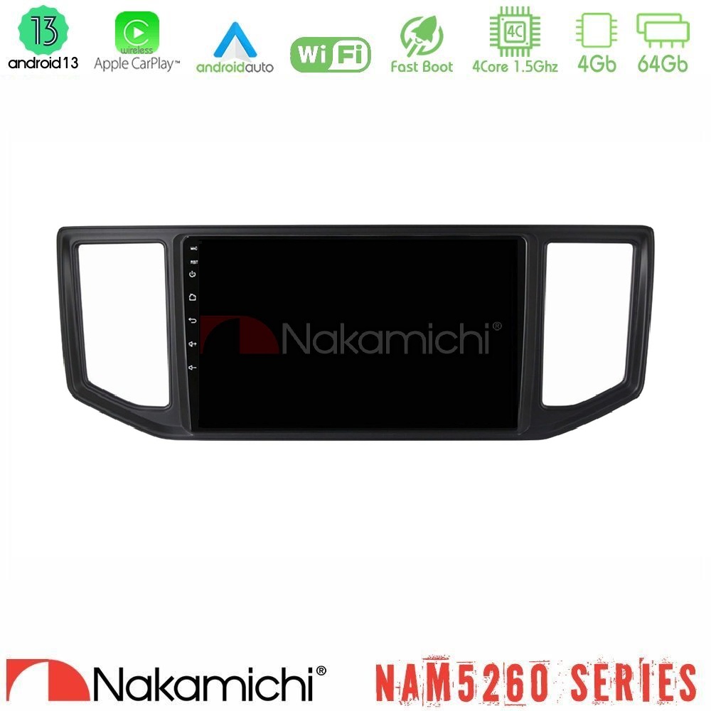Nakamichi NAM5260 Series Man TGE / VW Crafter 2018 – 2026 4Core Android13 4+64GB Navigation Multimedia Tablet 10" Με Carplay & Android Auto