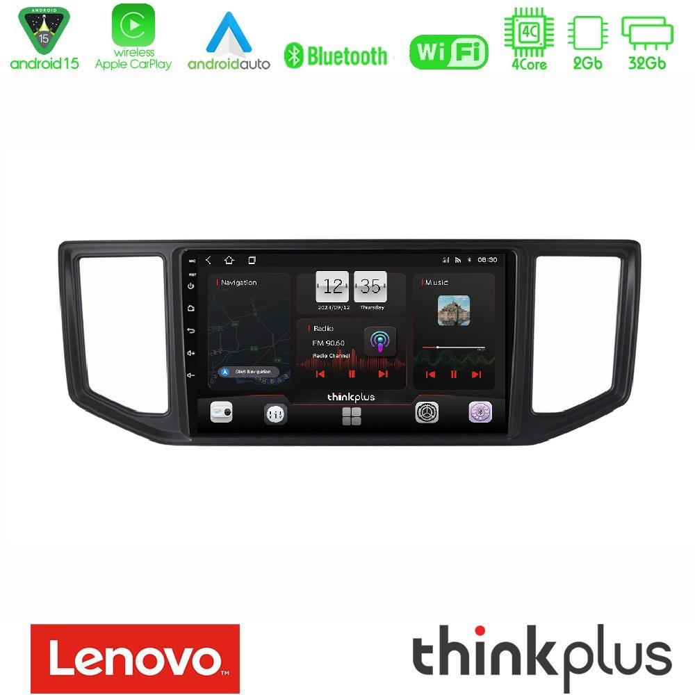 Lenovo Thinkplus Series 4Core Android15 2+32GB Man TGE / VW Crafter 2018 – 2026 Navigation Multimedia Tablet 10" Με Carplay & Android Auto Με Carplay & Android Auto