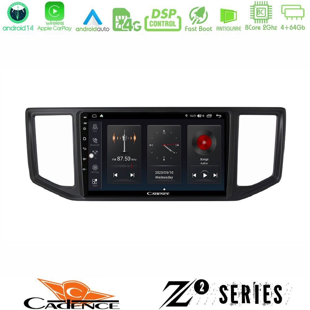 Cadence Z2 Series 8Core Android14 4+64GB Man TGE / VW Crafter 2018 – 2026 Navigation Multimedia Tablet 10" Με Carplay & Android Auto Με Carplay & Android Auto