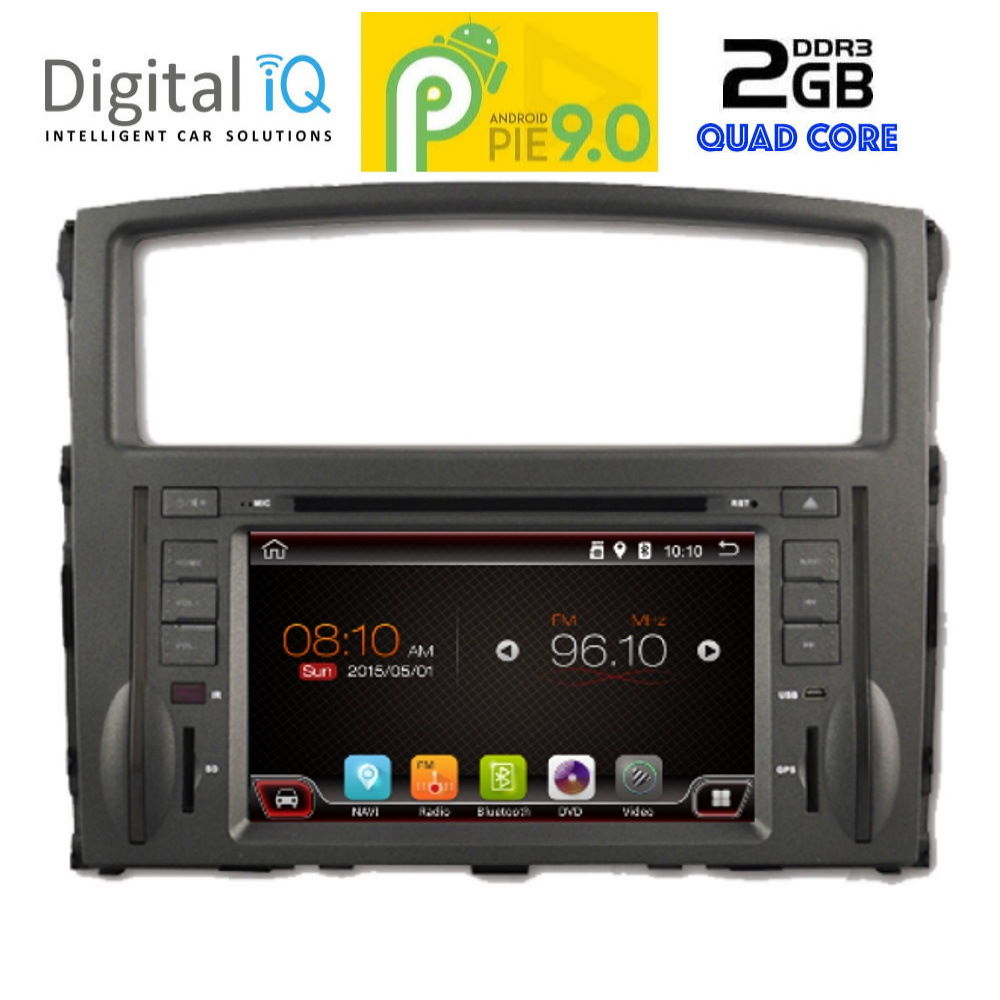 DIGITAL IQ 9038_GPS (7''_DVD) MULTIMEDIA SYSTEM for MITSUBISHI PAJERO mod. 2006-2013