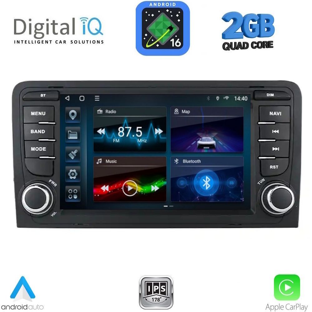 DIGITAL IQ BLD 249_CPA (7" DECK) MULTIMEDIA OEM for AUDI A3 mod. 2003-2012 DIGITAL IQ BLD 249_CPA (7" DECK) MULTIMEDIA OEM for AUDI A3 mod. 2003-2012