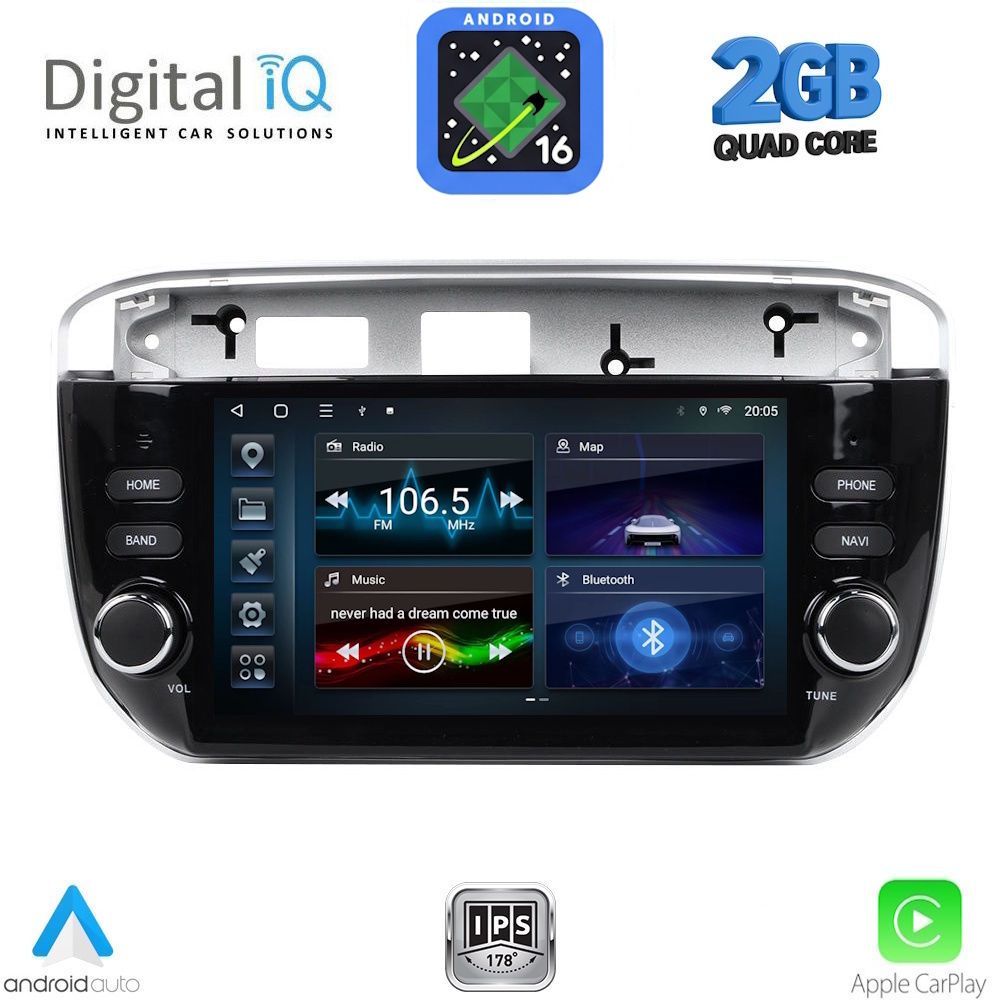 DIGITAL IQ BLD 264_CPA (7" DECK) MULTIMEDIA SYSTEM for FIAT GRANDE PUNTO mod. 2012-2018 – EVO mod. 2009-2018 DIGITAL IQ BLD 264_CPA (7" DECK) MULTIMEDIA SYSTEM for FIAT GRANDE PUNTO mod. 2012-2018 – EVO mod. 2009-2018