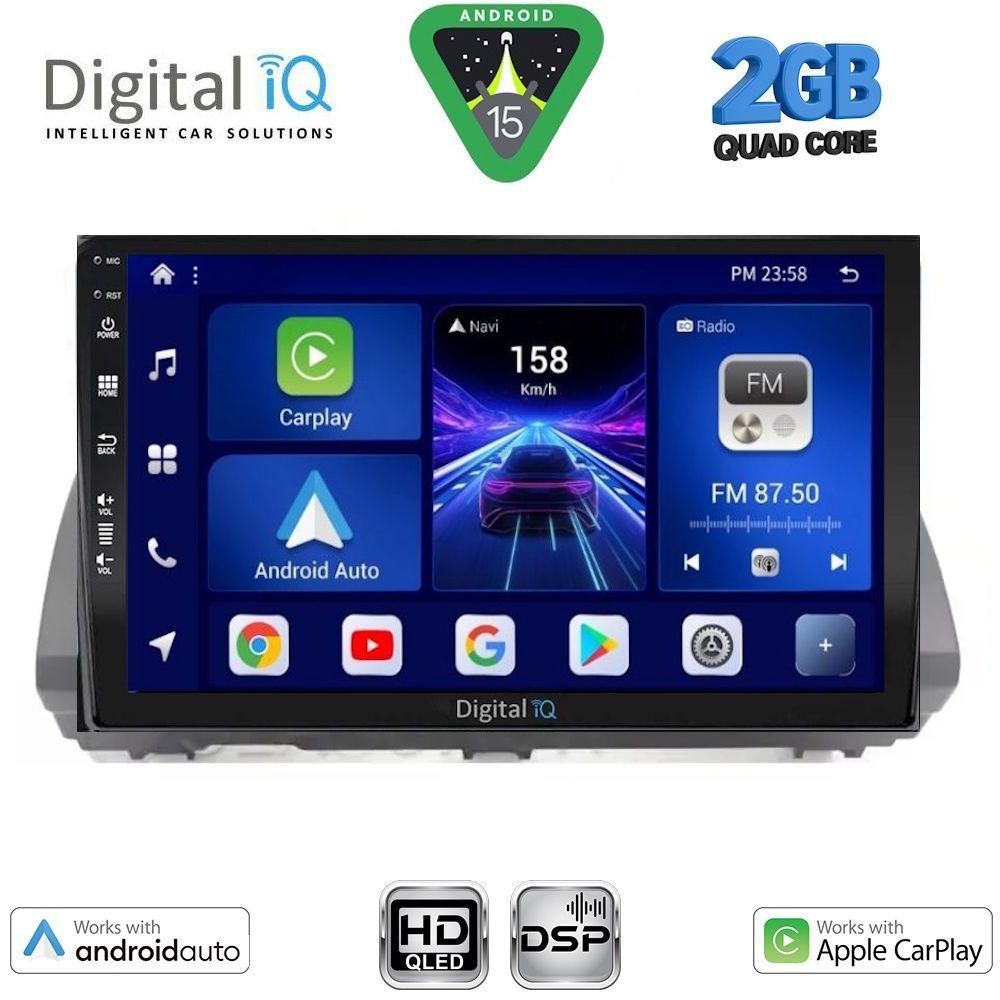DIGITAL IQ BXC 3109B_CPAA (10inc) MULTIMEDIA TABLET for DACIA LOGAN - SANDERO - JOGGER mod. 2020-2026