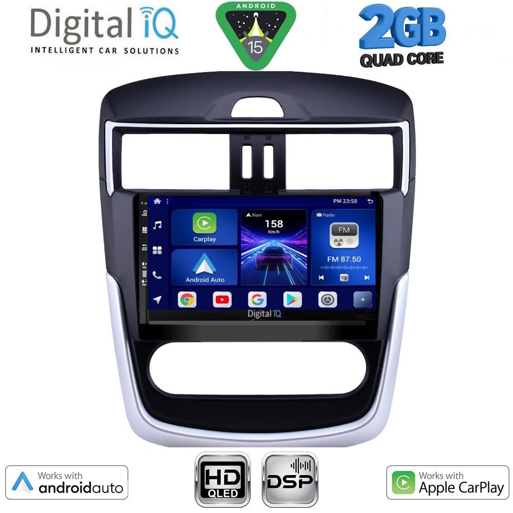 DIGITAL IQ BXC 3465B CL_CPAA (9inc) MULTIMEDIA TABLET for NISSAN TIIDA mod. 2013-2023 with CLIMA