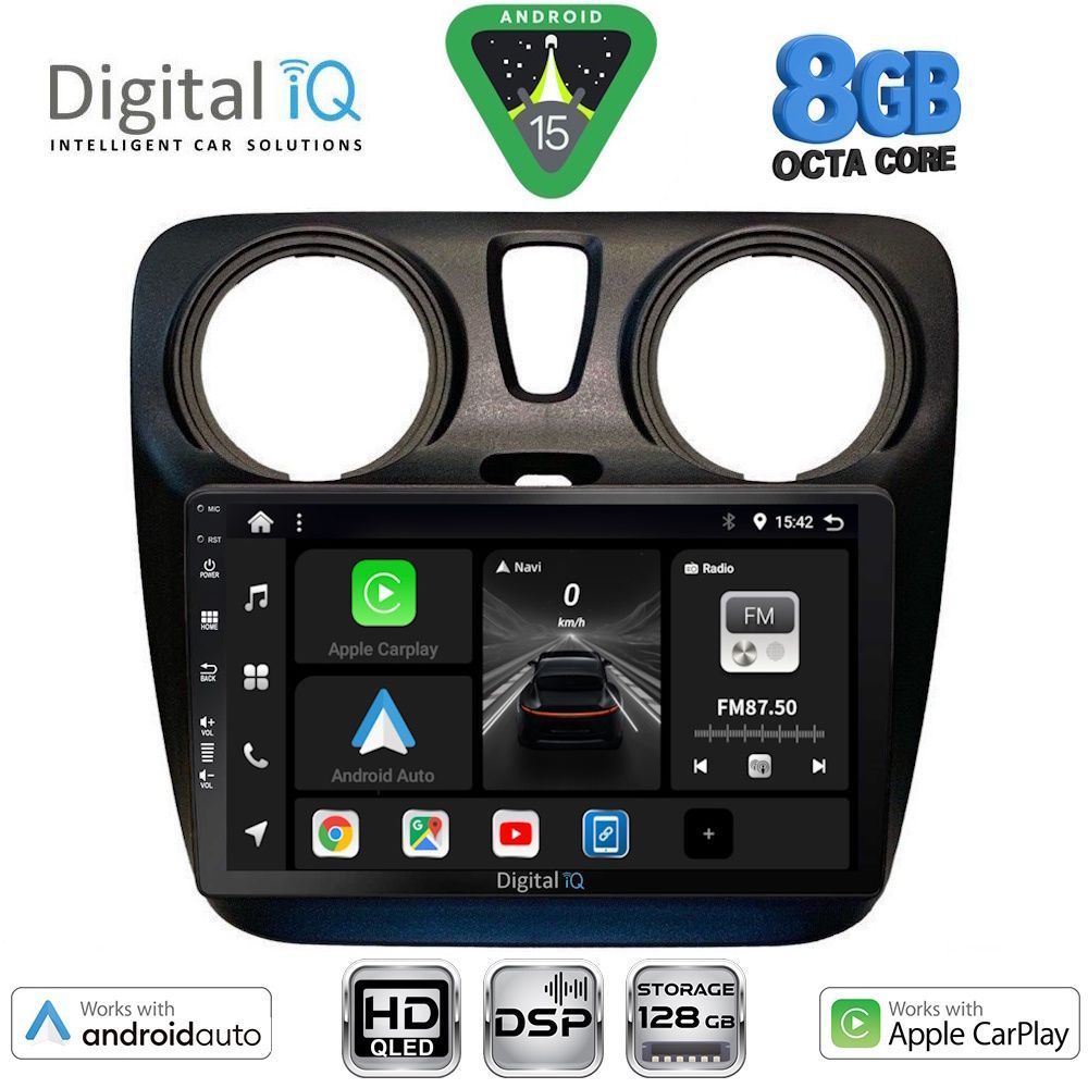 DIGITAL IQ BXF 18112_CPAA (9inc) MULTIMEDIA TABLET for DACIA DOKKER mod. 2012-2022