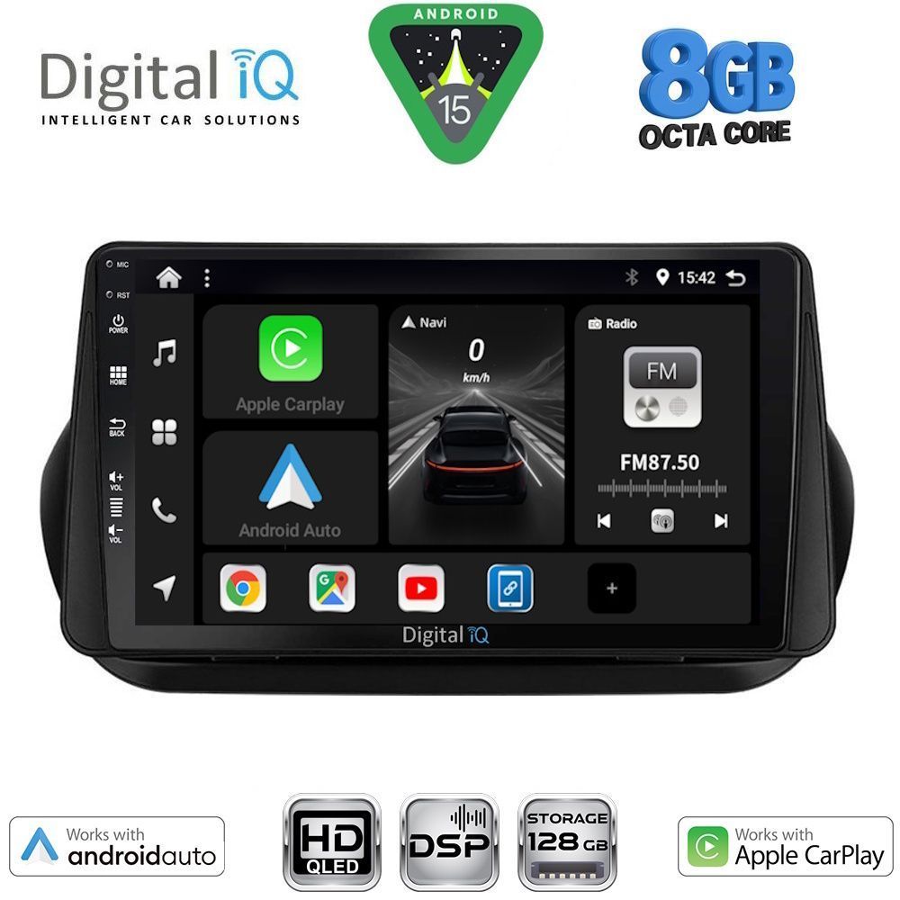 DIGITAL IQ BXF 18142_CPAA (9inc) MULTIMEDIA TABLET for CITROEN – FIAT – PEUGEOT mod. 2008-2018