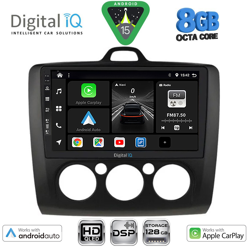 DIGITAL IQ BXF 18156BL_CPAA A/C (9inc) MULTIMEDIA TABLET for FORD FOCUS mod. 2005-2012 (BLACK)