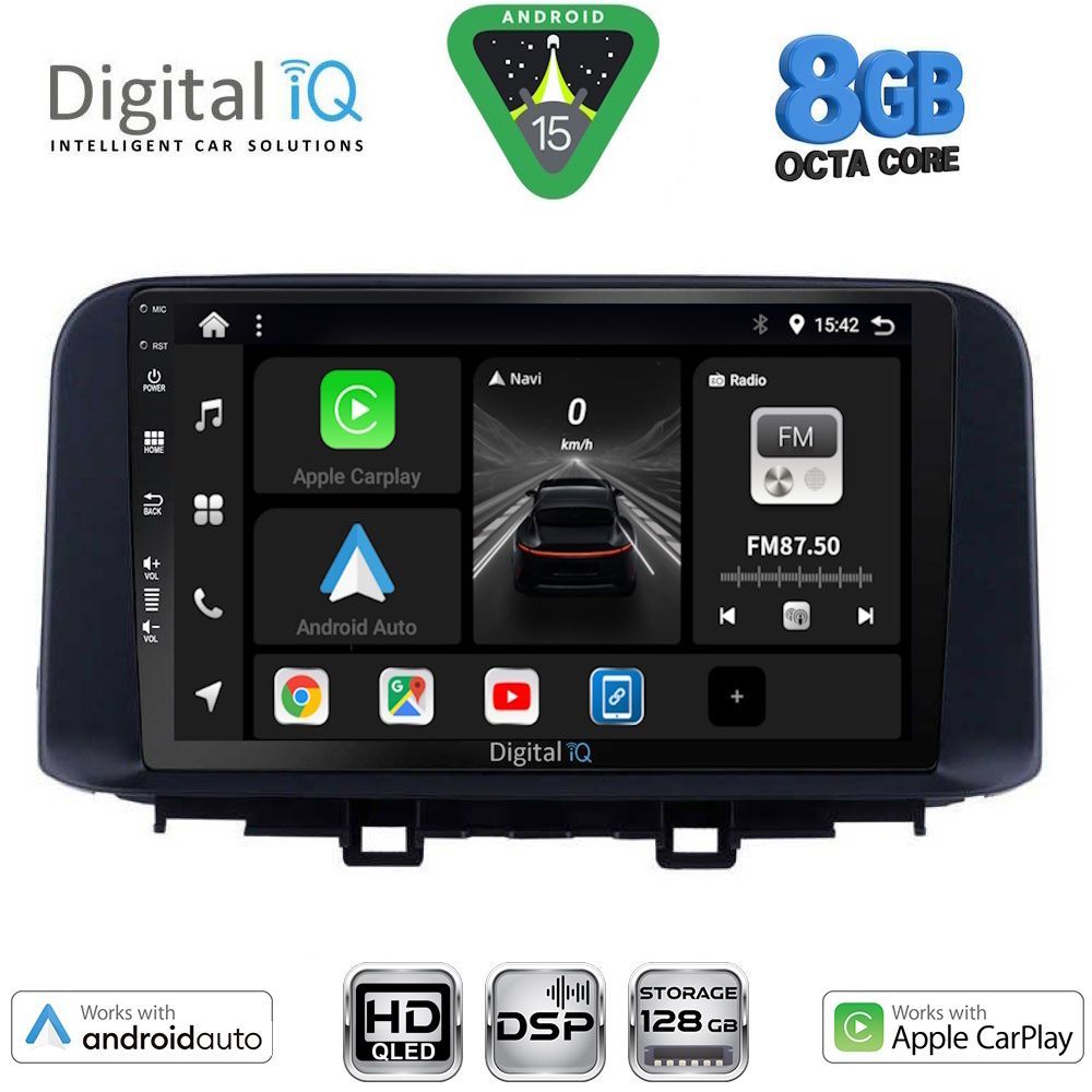 DIGITAL IQ BXF 18237_CPAA (10inc) MULTIMEDIA TABLET for HYUNDAI KONA mod. 2017-2023