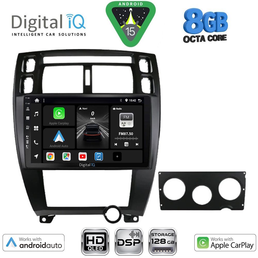 DIGITAL IQ BXF 18241BL_CPAA (10inc) MULTIMEDIA TABLET for HYUNDAI TUCSON mod. 2004-2010 (BLACK)