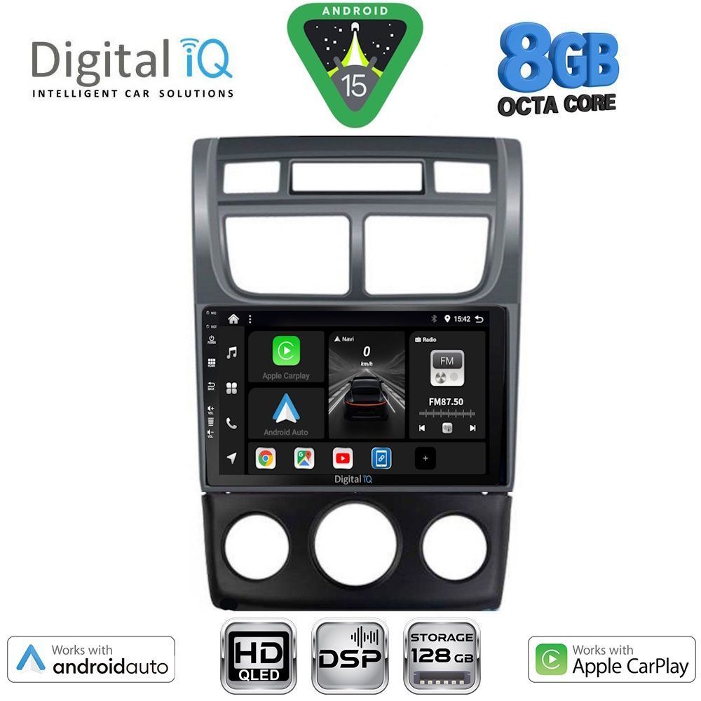 DIGITAL IQ BXF 18324BL_CPAA (A/C+CLIMA) (9inc) MULTIMEDIA TABLET for KIA SPORTAGE mod. 2004-2010