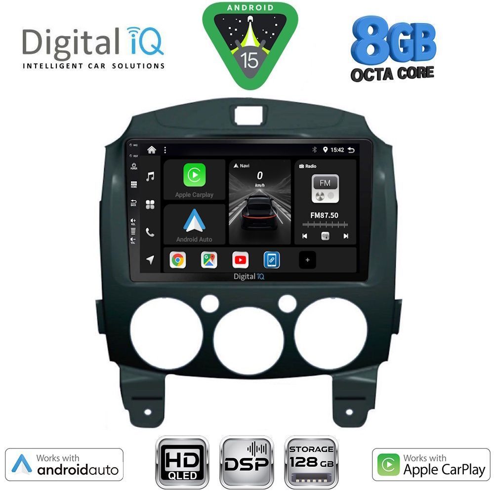 DIGITAL IQ BXF 18361_CPAA (9inc) MULTIMEDIA TABLET for MAZDA 2 mod. 2007-2014
