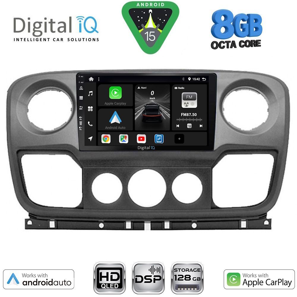 DIGITAL IQ BXF 18463_CPAA (10inc) MULTIMEDIA TABLET for NISSAN NV400 - OPEL MOVANO - RENAULT MASTER mod. 2010-2020
