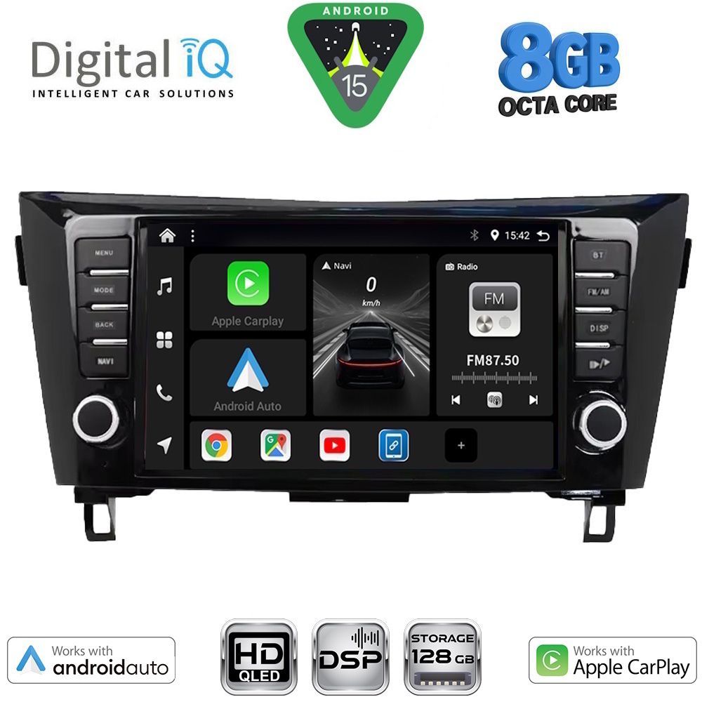 DIGITAL IQ BXF 18467_CPAA (9inc) MULTIMEDIA TABLET for NISSAN QASHQAI - XTRAIL mod. 2014-2021