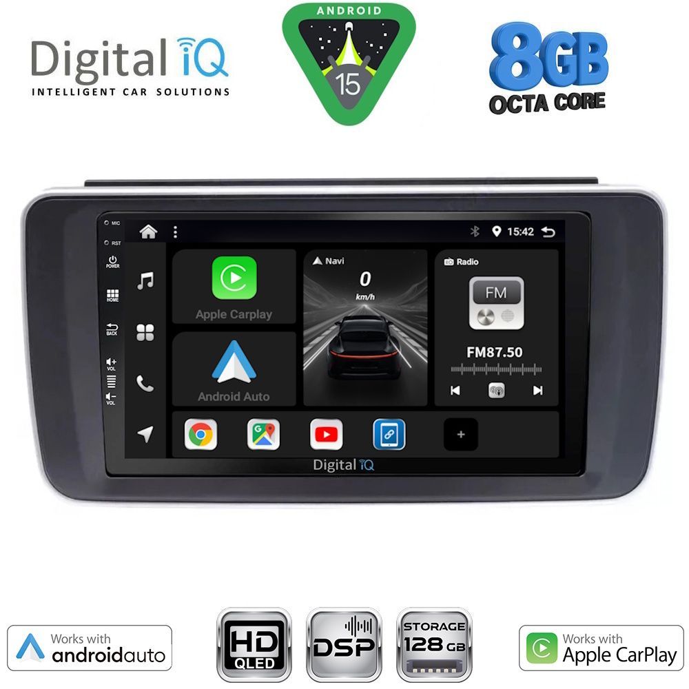 DIGITAL IQ BXF 18473_CPAA (9inc) MULTIMEDIA TABLET for NISSAN LEAF mod. 2018-2026