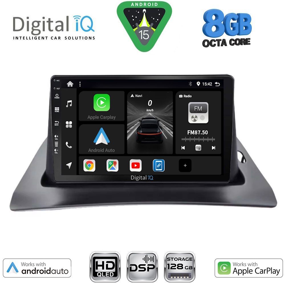 DIGITAL IQ BXF 18550_CPAA (9inc) MULTIMEDIA TABLET for RENAULT KANGOO mod. 2010-2021