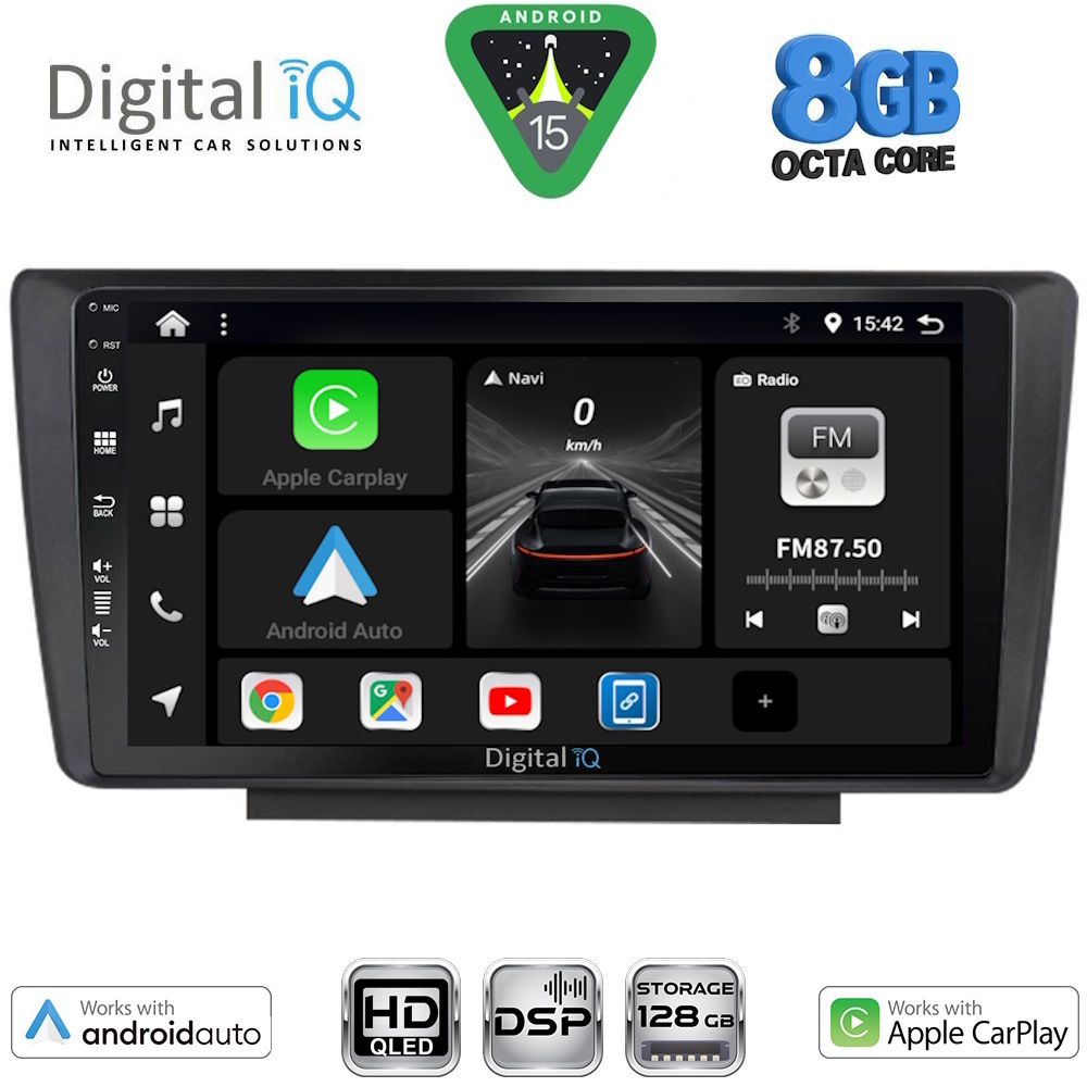 DIGITAL IQ BXF 18594_CPAA (9inc) MULTIMEDIA TABLET for SKODA OCTAVIA 5 mod. 2005-2012