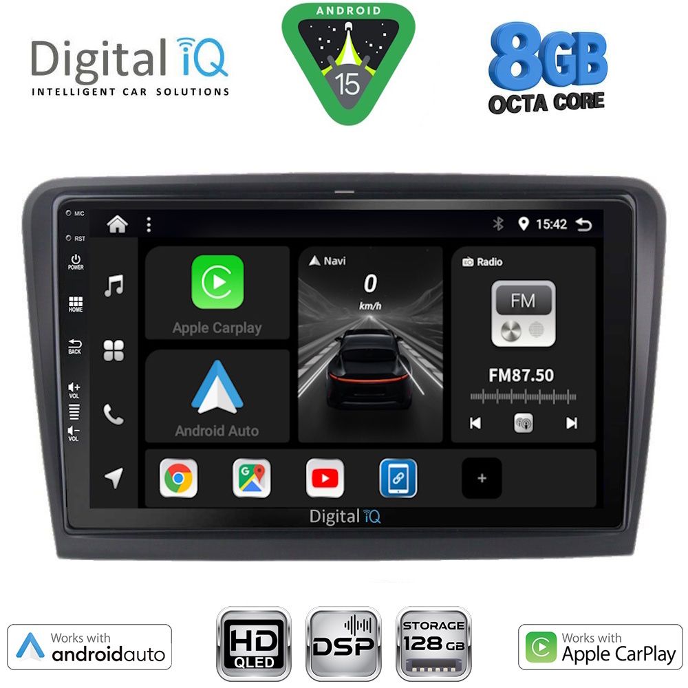 DIGITAL IQ BXF 18604B_CPAA (10inc) MULTIMEDIA TABLET for SKODA SUPERB mod. 2008-2015