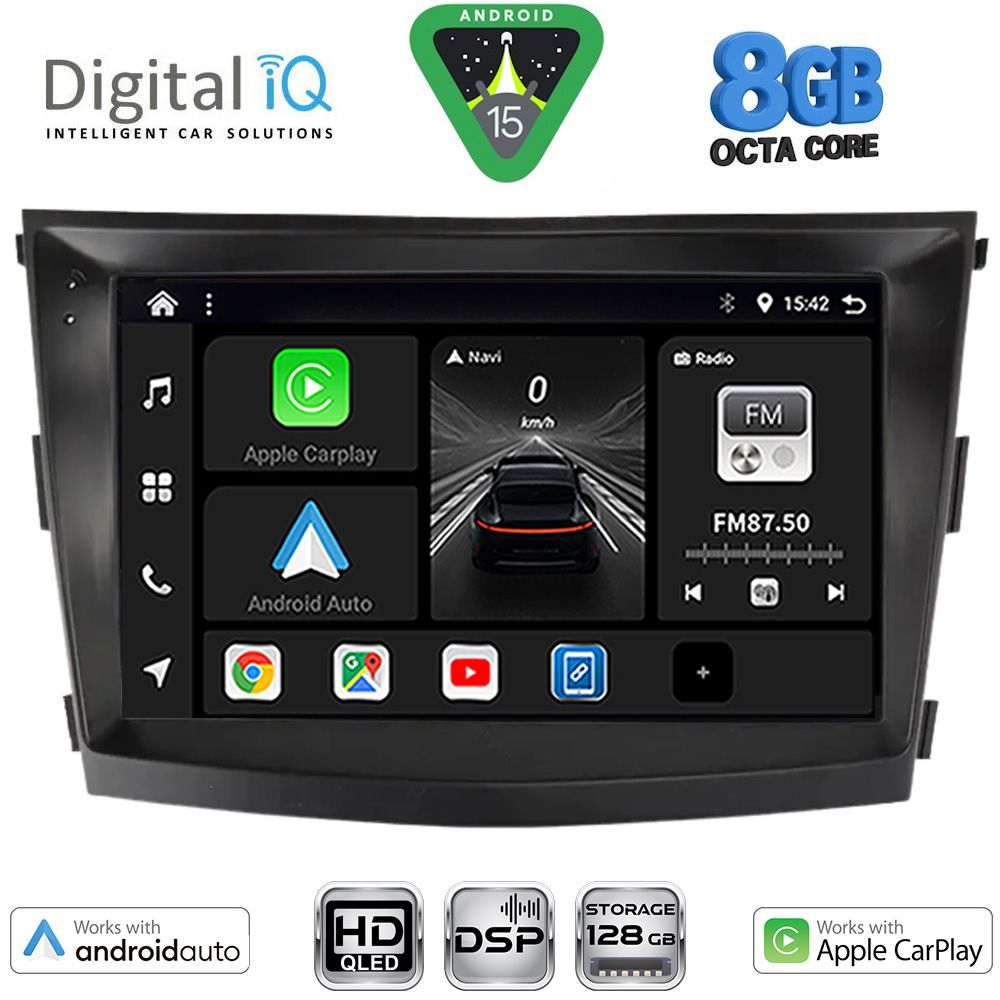 DIGITAL IQ BXF 18658_CPAA (9inc) MULTIMEDIA TABLET for SSANGYONG TIVOLI mod. 2016-2024