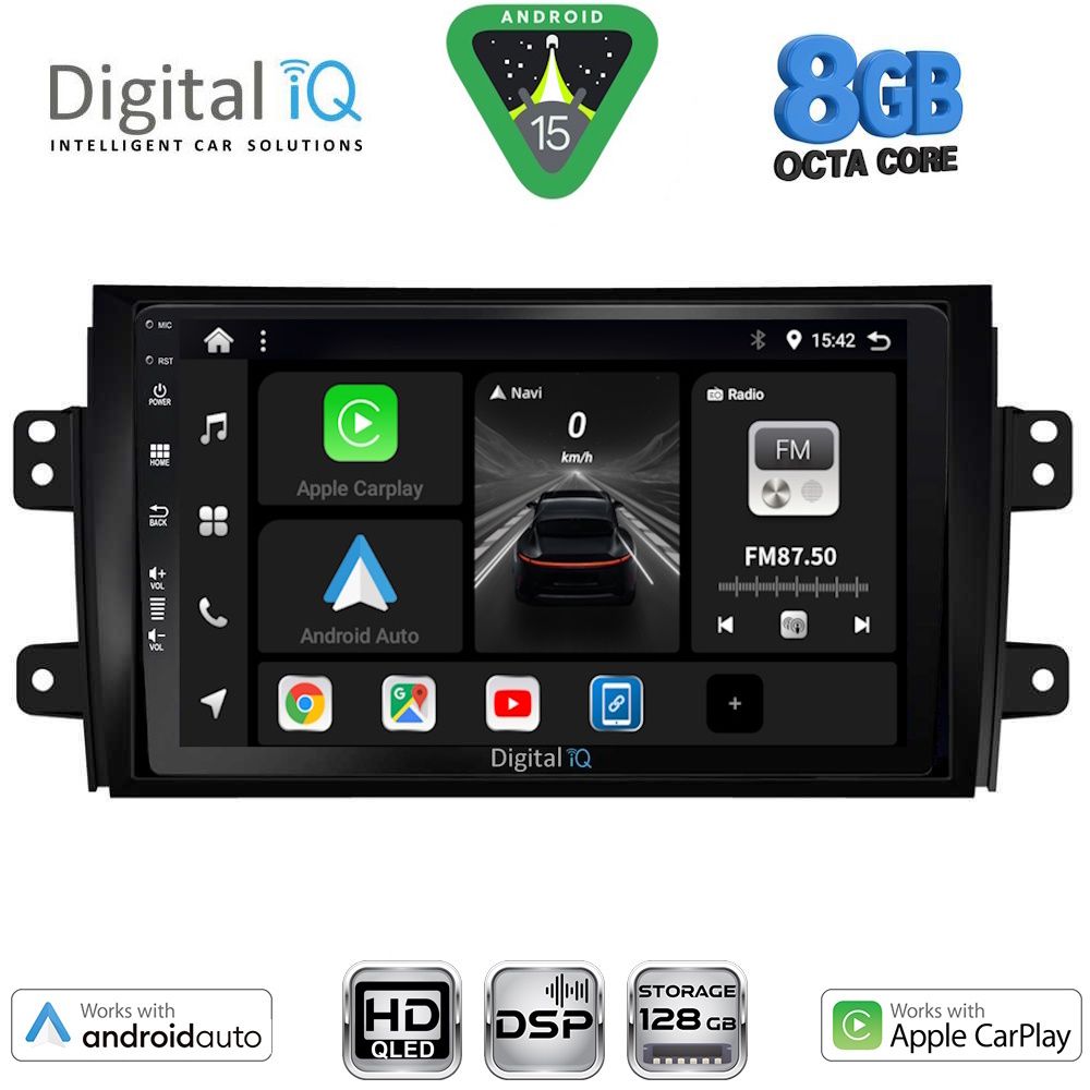 DIGITAL IQ BXF 18688_CPAA (9inc) MULTIMEDIA TABLET for FIAT SEDICI – SUZUKI SX4 mod. 2005-2013
