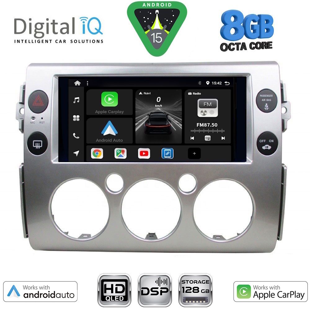 DIGITAL IQ BXF 18717_CPAA (9inc) MULTIMEDIA TABLET for TOYOTA FJ CRUISER mod. 2007-2022