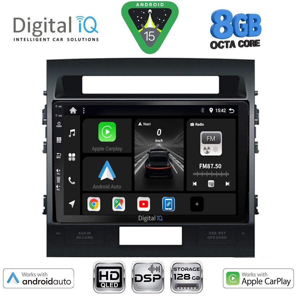 DIGITAL IQ BXF 18724_CPAA (10inc) MULTIMEDIA TABLET for TOYOTA LANDCRUISER mod. 2008-2015