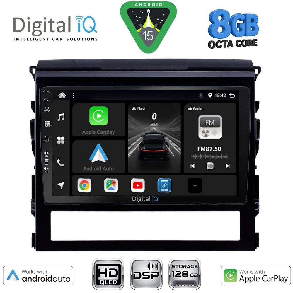 DIGITAL IQ BXF 18725_CPAA (9inc) MULTIMEDIA TABLET for TOYOTA LANDCRUISER mod. 2016-2019