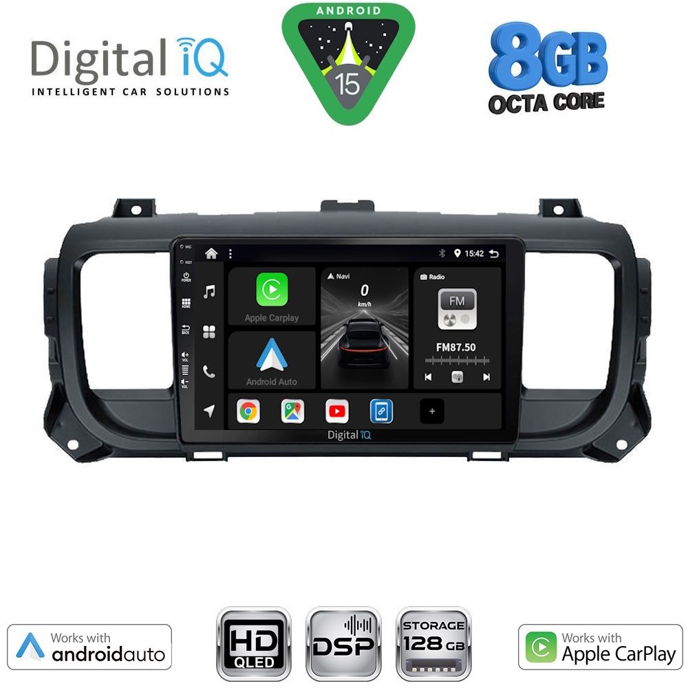 DIGITAL IQ BXF 18729_CPAA (9inc) MULTIMEDIA TABLET for CITROEN JUMPY-SPACETOURER – PEUGEOT EXPERT-TRAVELLER – TOYOTA PROACE mod. 2016-2026