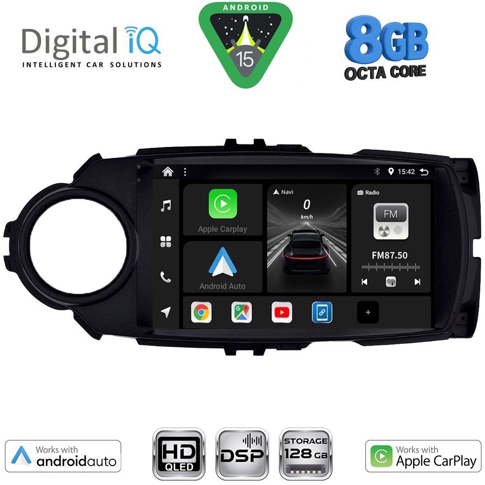 DIGITAL IQ BXF 18737FL_CPAA (9inc) MULTIMEDIA TABLET for TOYOTA YARIS mod. 2015-2020