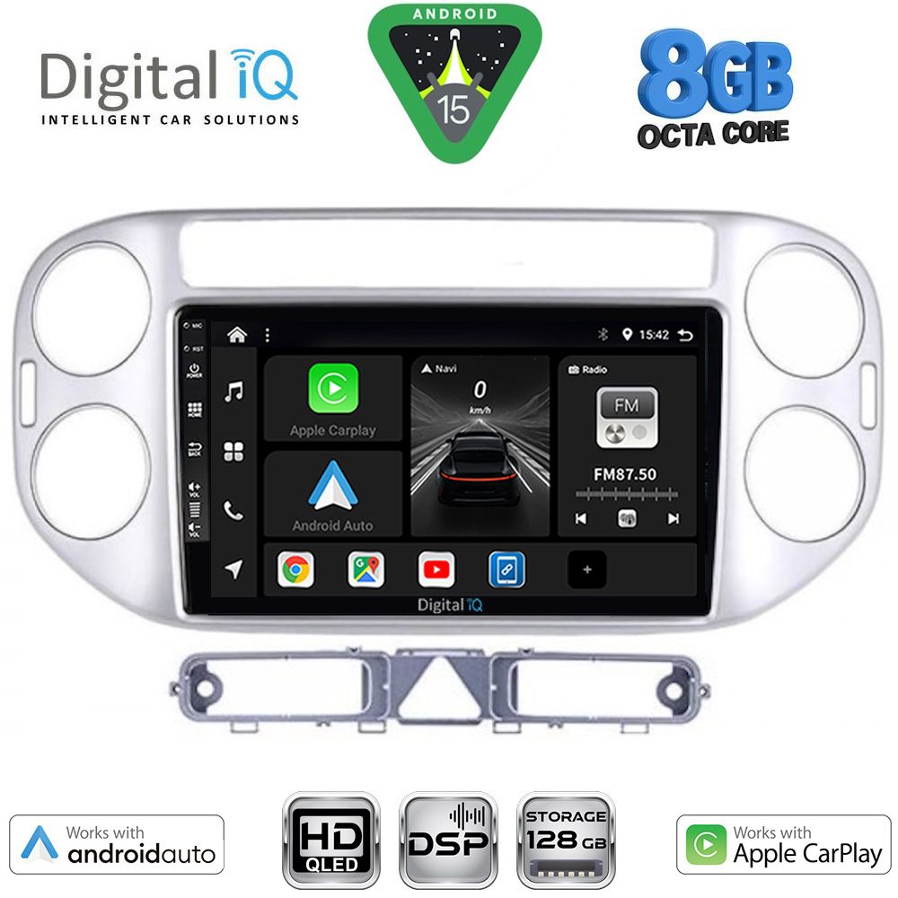 DIGITAL IQ BXF 18759SL_CPAA (9inc) MULTIMEDIA TABLET for VW TIGUAN mod. 2004-2011 (SILVER)
