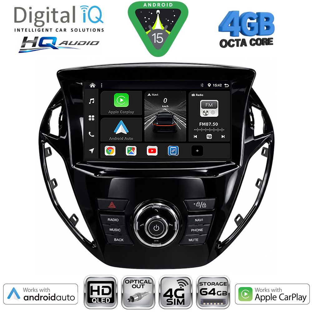 DIGITAL IQ BXK 19150_CPAA  (9inc) MULTIMEDIA TABLET for FORD B-MAX mod. 2012-2017