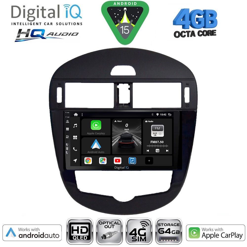 DIGITAL IQ BXK 19470CL_CPAA (9inc) MULTIMEDIA TABLET for NISSAN PULSAR mod. 2014-2020 with CLIMA