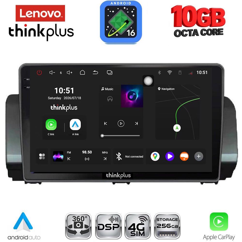 LENOVO LTM 11109A_CPA (10inc) MULTIMEDIA TABLET for DACIA LOGAN - SANDERO - JOGGER mod. 2020-2026