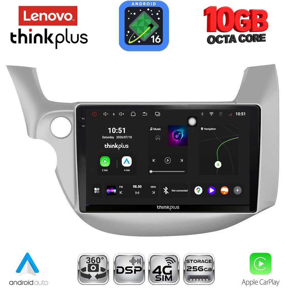 LENOVO LTM 11211_CPA (10inc) MULTIMEDIA TABLET for HONDA JAZZ mod. 2008-2012