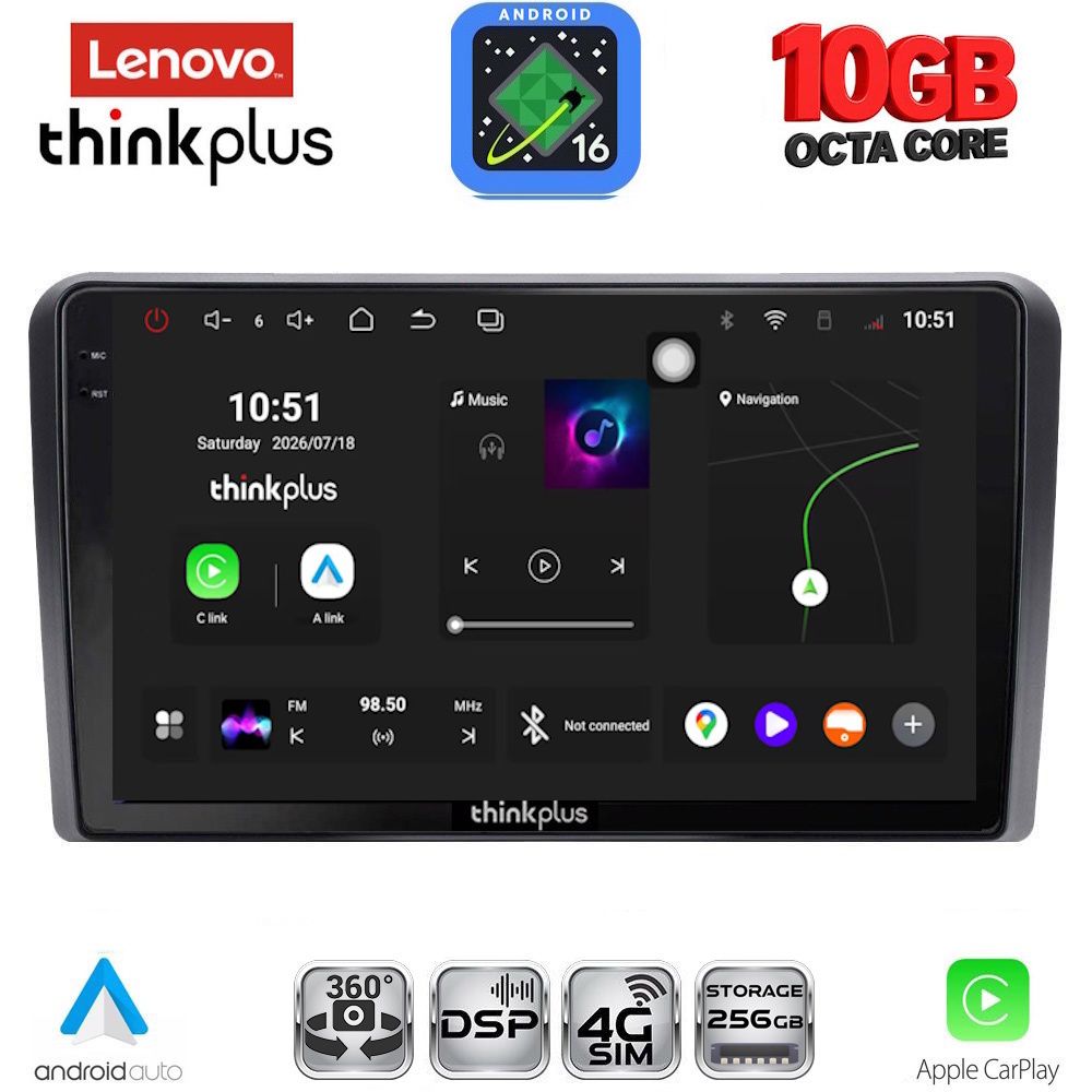 LENOVO LTM 11213_CPA (10inc) MULTIMEDIA TABLET for HONDA JAZZ mod. 2019-2026