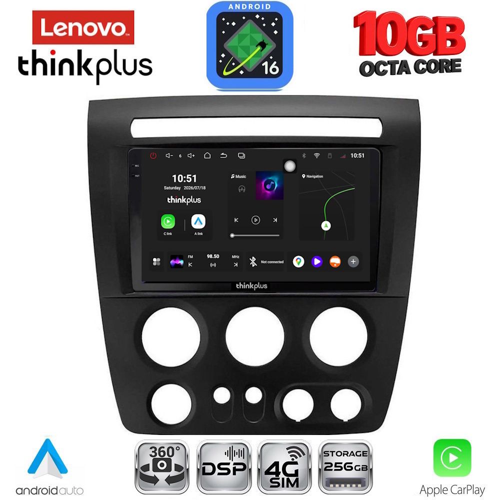 LENOVO LTM 11218_CPA (9inc) MULTIMEDIA TABLET for HUMMER H3 mod. 2005-2009