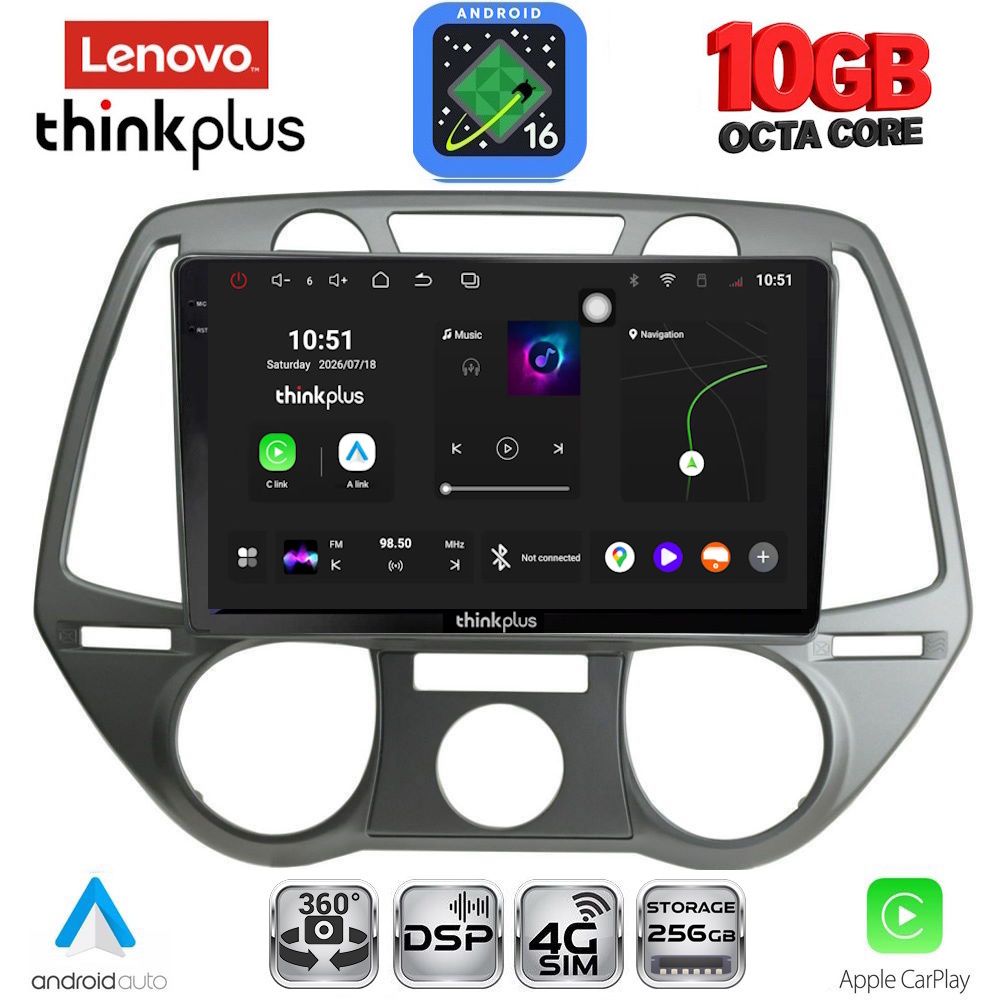 LENOVO LTM 11228_CPA A/C (9inc) MULTIMEDIA TABLET for HYUNDAI i20 mod. 2008-2012
