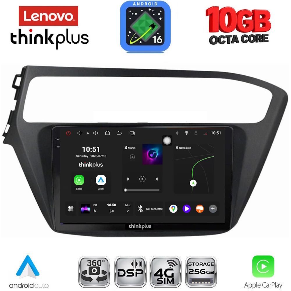 LENOVO LTM 11230_CPA (9inc) MULTIMEDIA TABLET for HYUNDAI i20 mod. 2018-2021