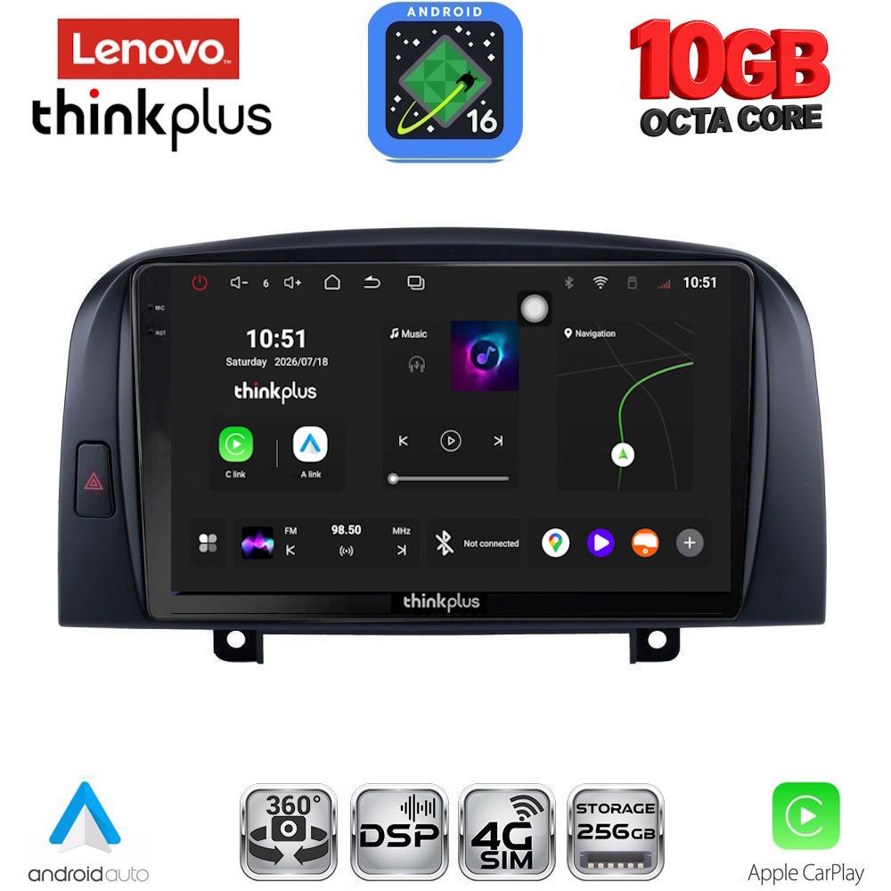 LENOVO LTM 11248_CPA (9inc) MULTIMEDIA TABLET for HYUNDAI SONATA mod. 2006-2009