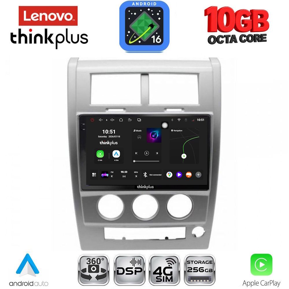 LENOVO LTM 11270_CPA (10inc) MULTIMEDIA TABLET for JEEP CHEROKEE – LIBERTY mod. 2007-2014