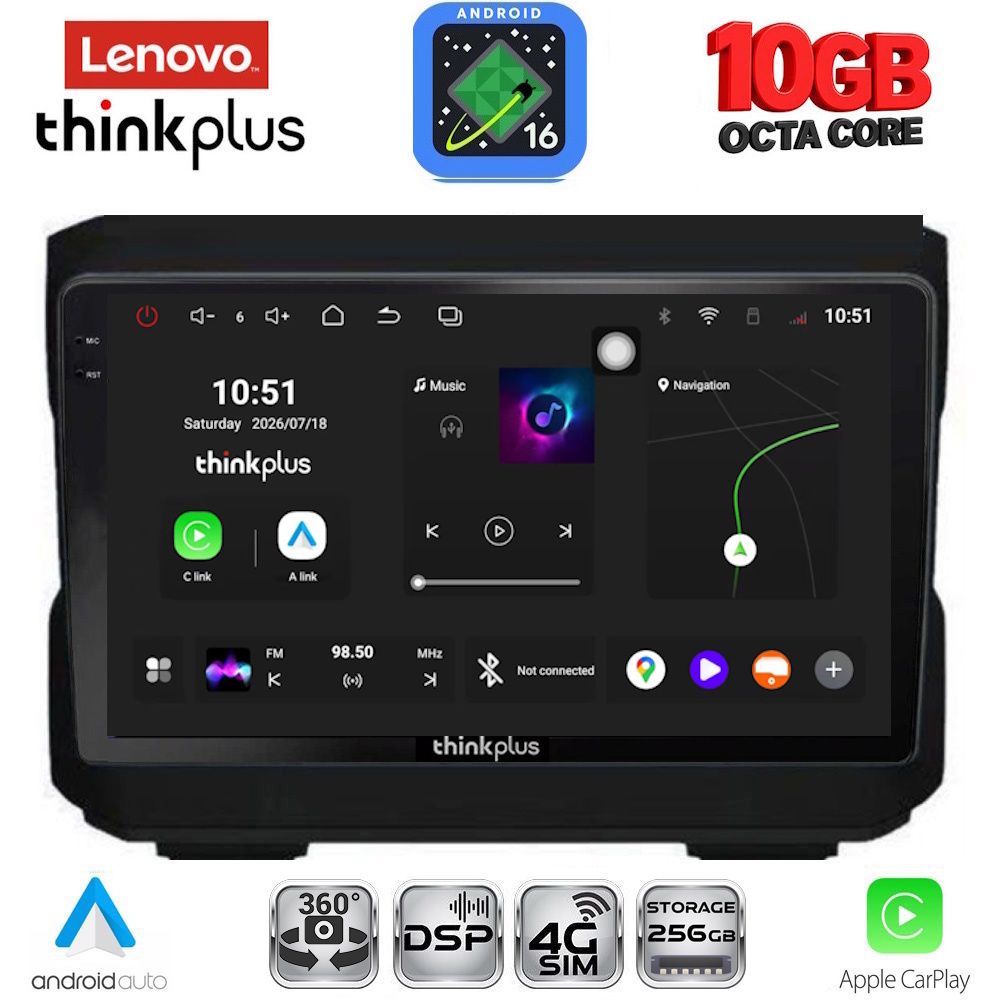 LENOVO LTM 11272_CPA (10inc) MULTIMEDIA TABLET for JEEP mod. 2007-2014 - DODGE mod. 2007-2014