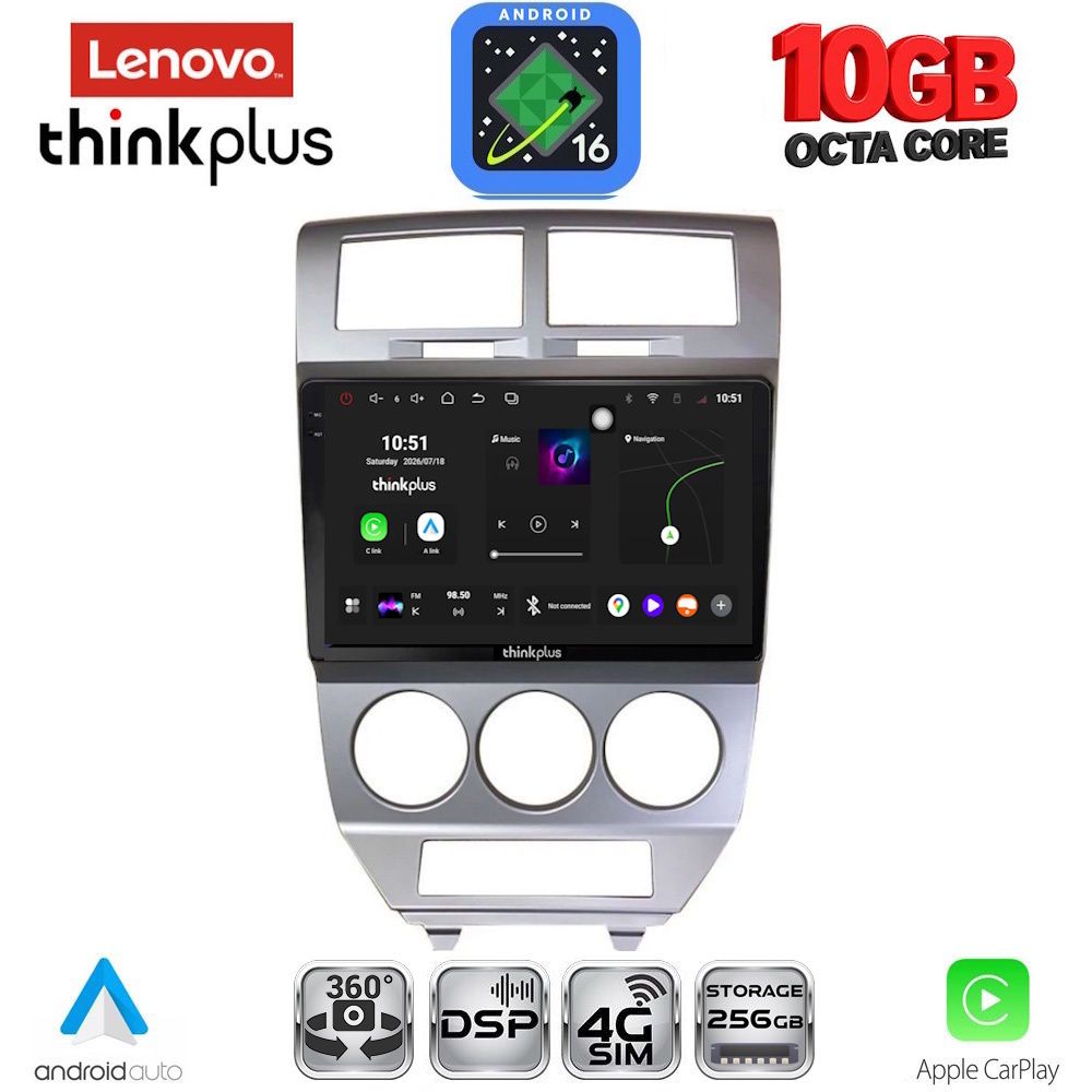 LENOVO LTM 11275_CPA (10inc) MULTIMEDIA TABLET for DODGE CALIBER mod. 2006-2012