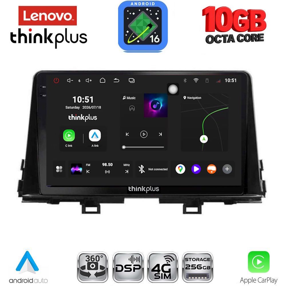 LENOVO LTM 11310_CPA (9inc) MULTIMEDIA TABLET for KIA PICANTO mod. 2021-2026