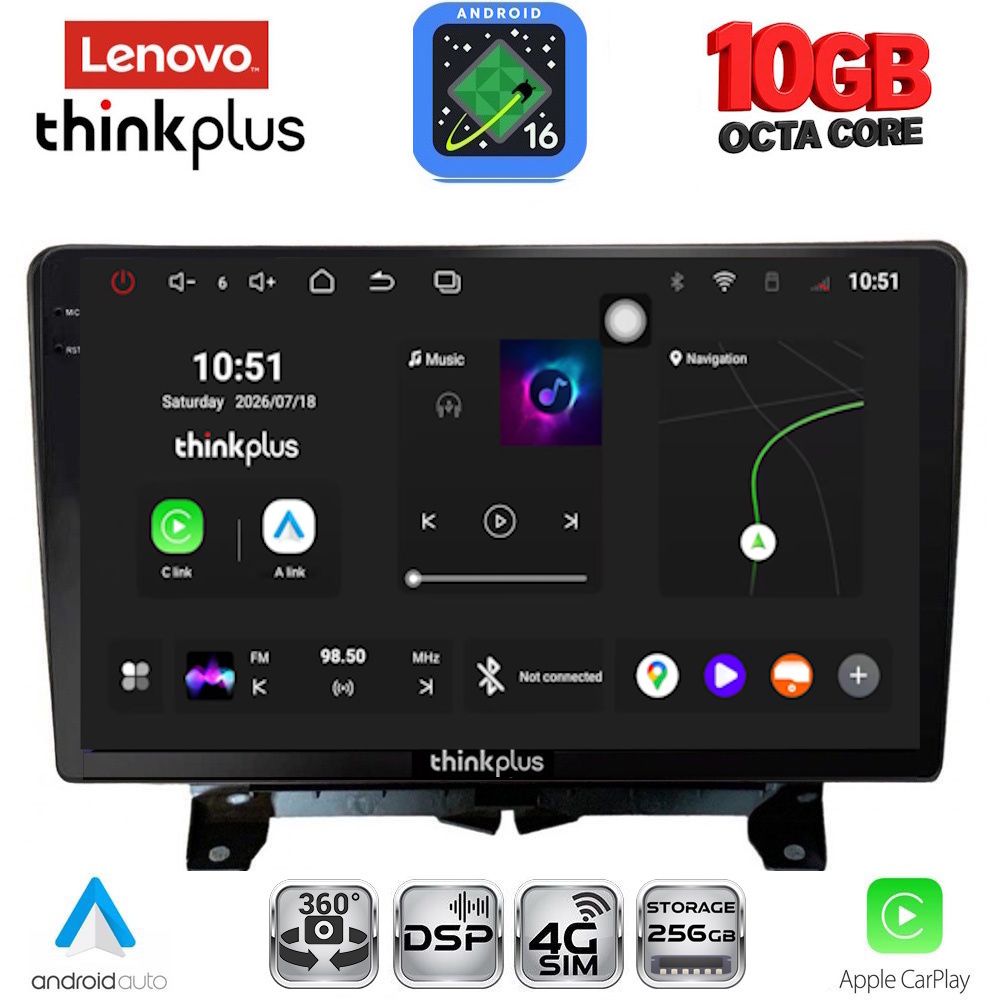 LENOVO LTM 11332_CPA (9inc) MULTIMEDIA TABLET for LAND ROVER DISCOVERY 3 - RANGE ROVER SPORT mod. 2004-2009